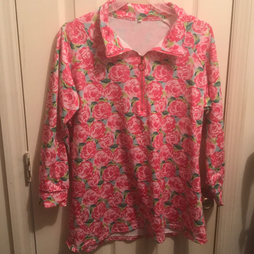 Lily Pulitzer inspired pullover